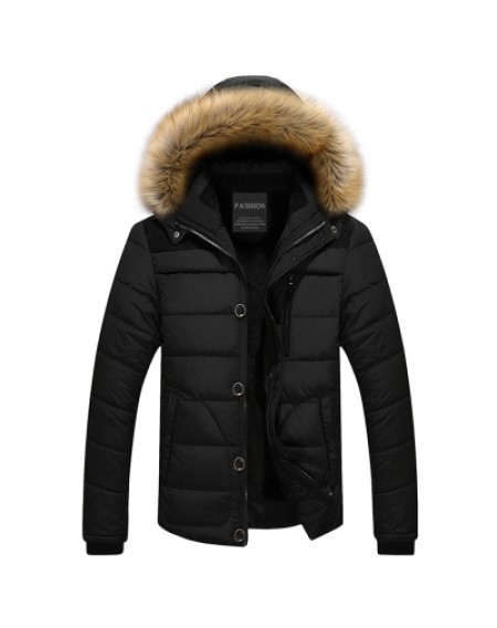 Faux Fur Hooded Puffer Jacket