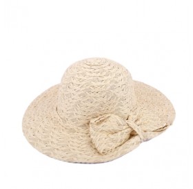 SALYBABY Summer Cute Straw Bow-Knot Sun Protection Hat