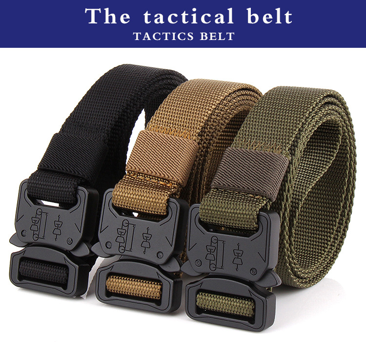 Men Tactical Cobra Deduction Outside The Belt Nylon Outdoor Training Belt